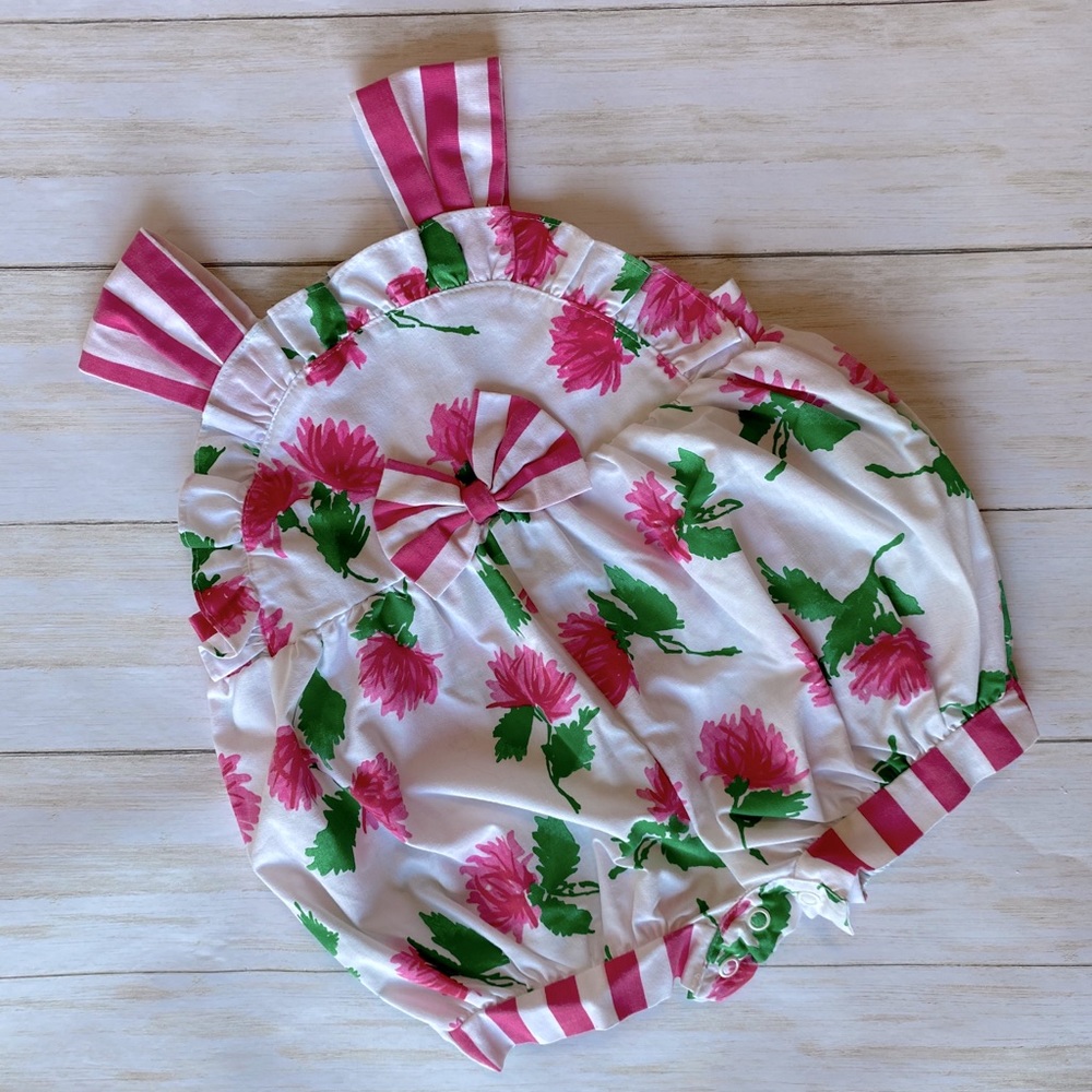 VINTAGE Balloon Floral Romper
